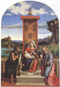 CARACCIOLO, Giovanni Battista The Virgin and Child between John the Baptist and Mary Magdalen (mk05) oil painting picture